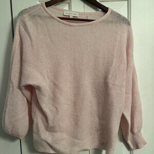 White  Warren Pink  Cashmere Sweater Small